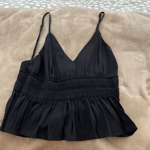 Black cami crop top